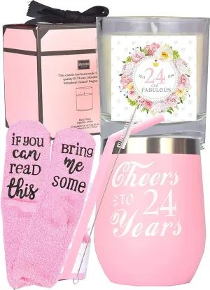 24th Birthday Gifts for Women, 24th Birthday, 24th Birthday Tumbler, 24th Birthday