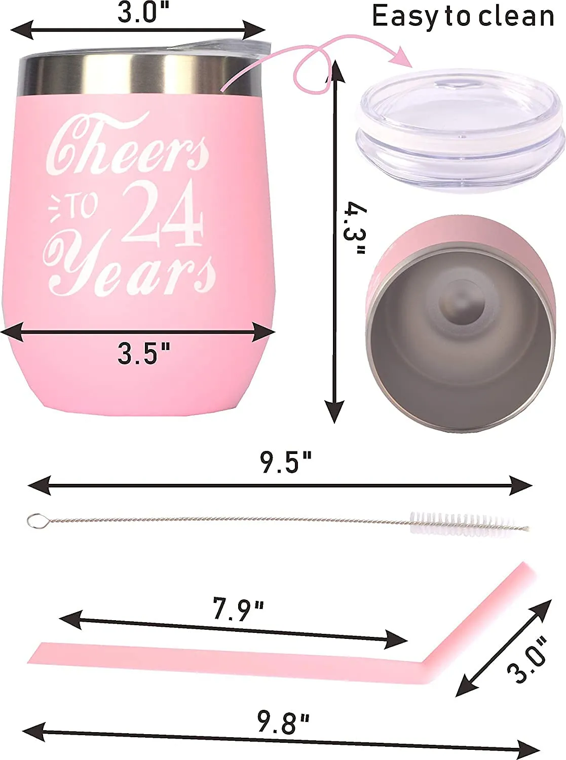 24th Birthday Gifts for Women, 24th Birthday, 24th Birthday Tumbler, 24th Birthday