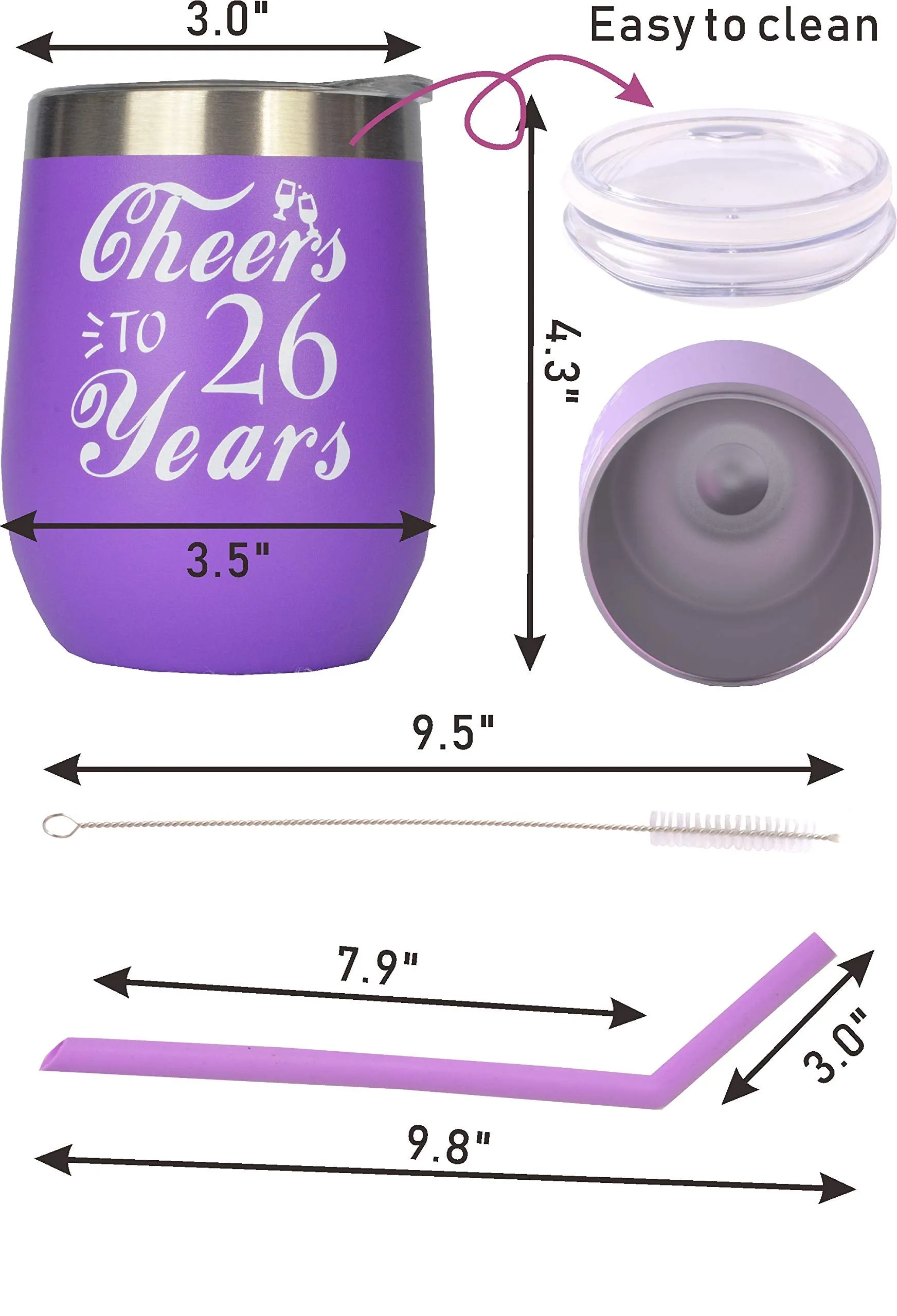 26th Birthday Gifts for Women, 26th Birthday, 26th Birthday Tumbler, 26th Birthday