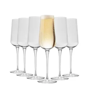 285ml Inalto Uno Champagne Flutes - Pack of Six - By Bormioli Rocco