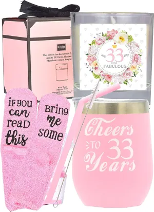 33rd Birthday Gifts for Women, 33rd Birthday, 33rd Birthday Tumbler, 33rd Birthday