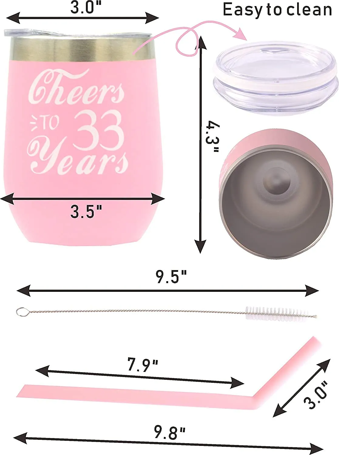 33rd Birthday Gifts for Women, 33rd Birthday, 33rd Birthday Tumbler, 33rd Birthday