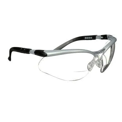 3M BX Reader Protective Eyewear, 11375-00000-20, clear lens, silver frame,  2.0 dioptre. Box/20