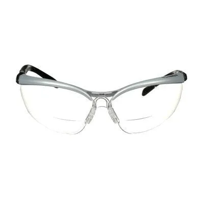 3M BX Reader Protective Eyewear, 11375-00000-20, clear lens, silver frame,  2.0 dioptre. Box/20