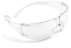 3MSecureFit Self-Adjusting Safety Glasses With 3M Pressure Diffusion Clear Frame And Clear Polycarbonate Anti-Fog Lens