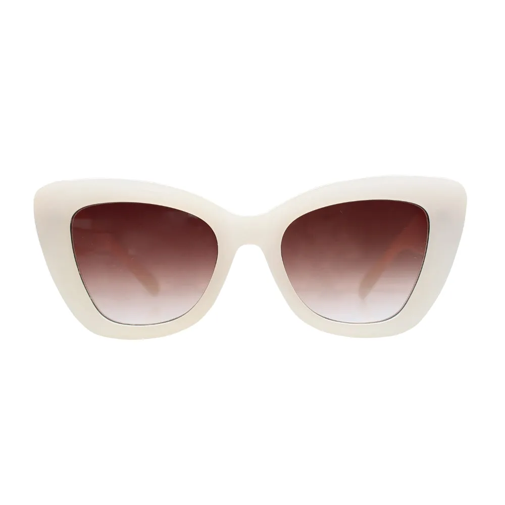 ADELE | Cream | Smokey Brown Polarized Lens