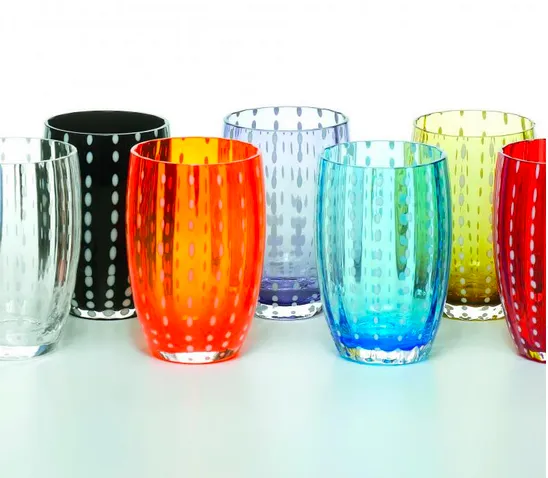 Amber Perle Glass Tumbler