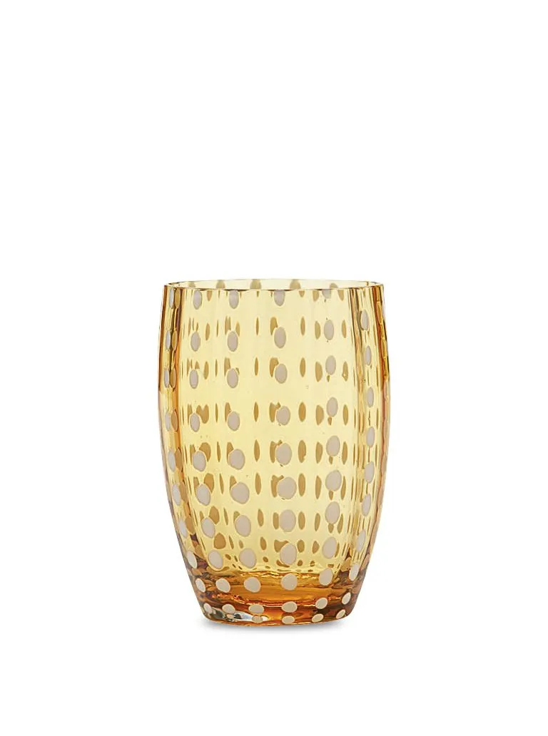 Amber Perle Glass Tumbler