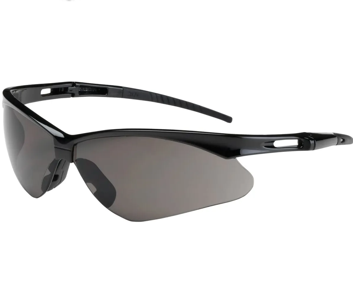 Anser Semi-Rimless Safety Glasses - Black Mirror Lens