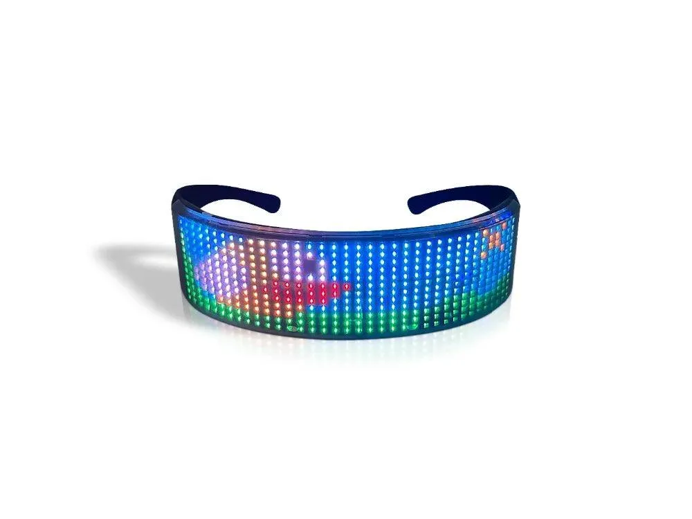 App Bluetooth Led Party Glasses Customized Languages Luminous Eyewear