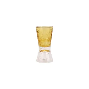 Barocco Liquor Glass Amber