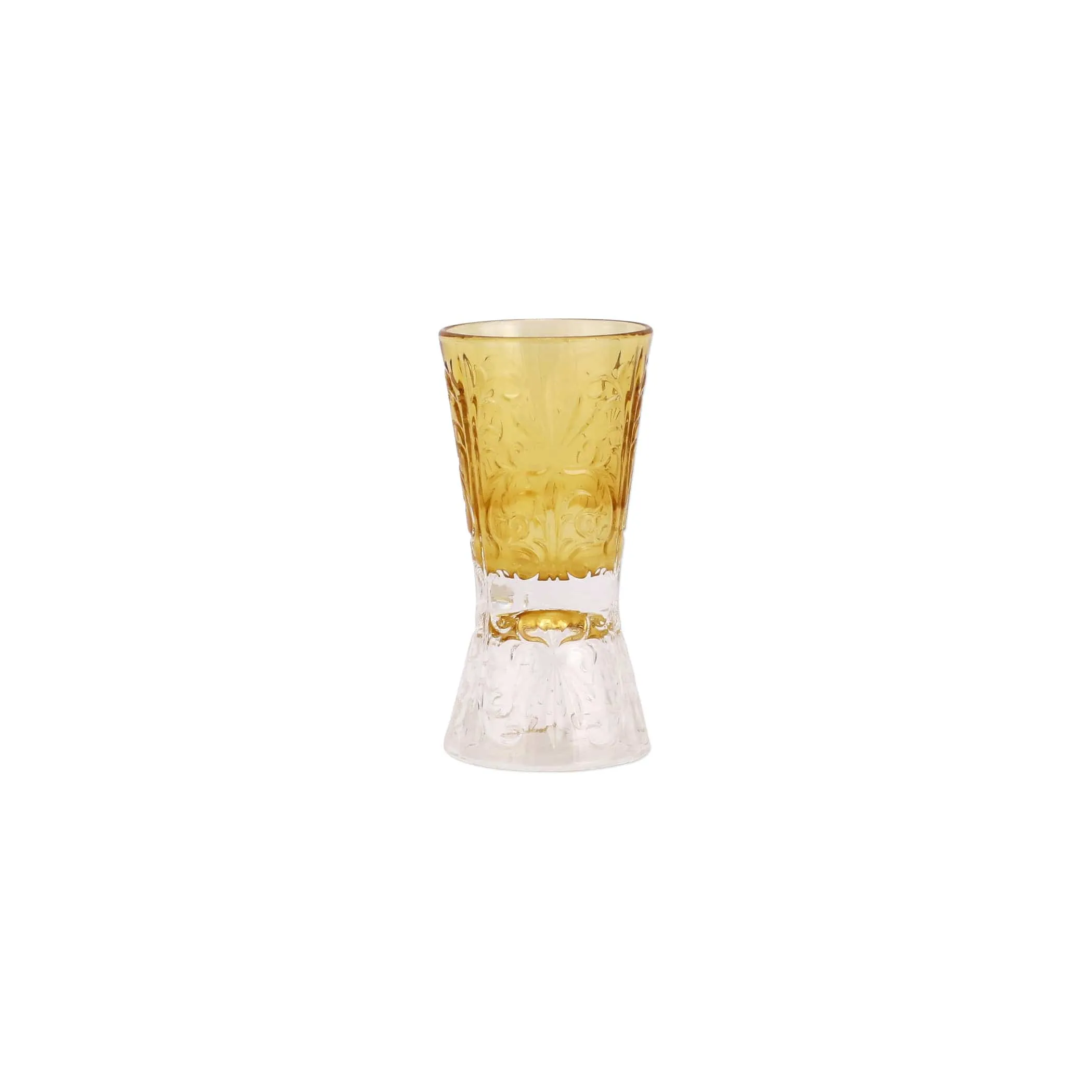 Barocco Liquor Glass Amber