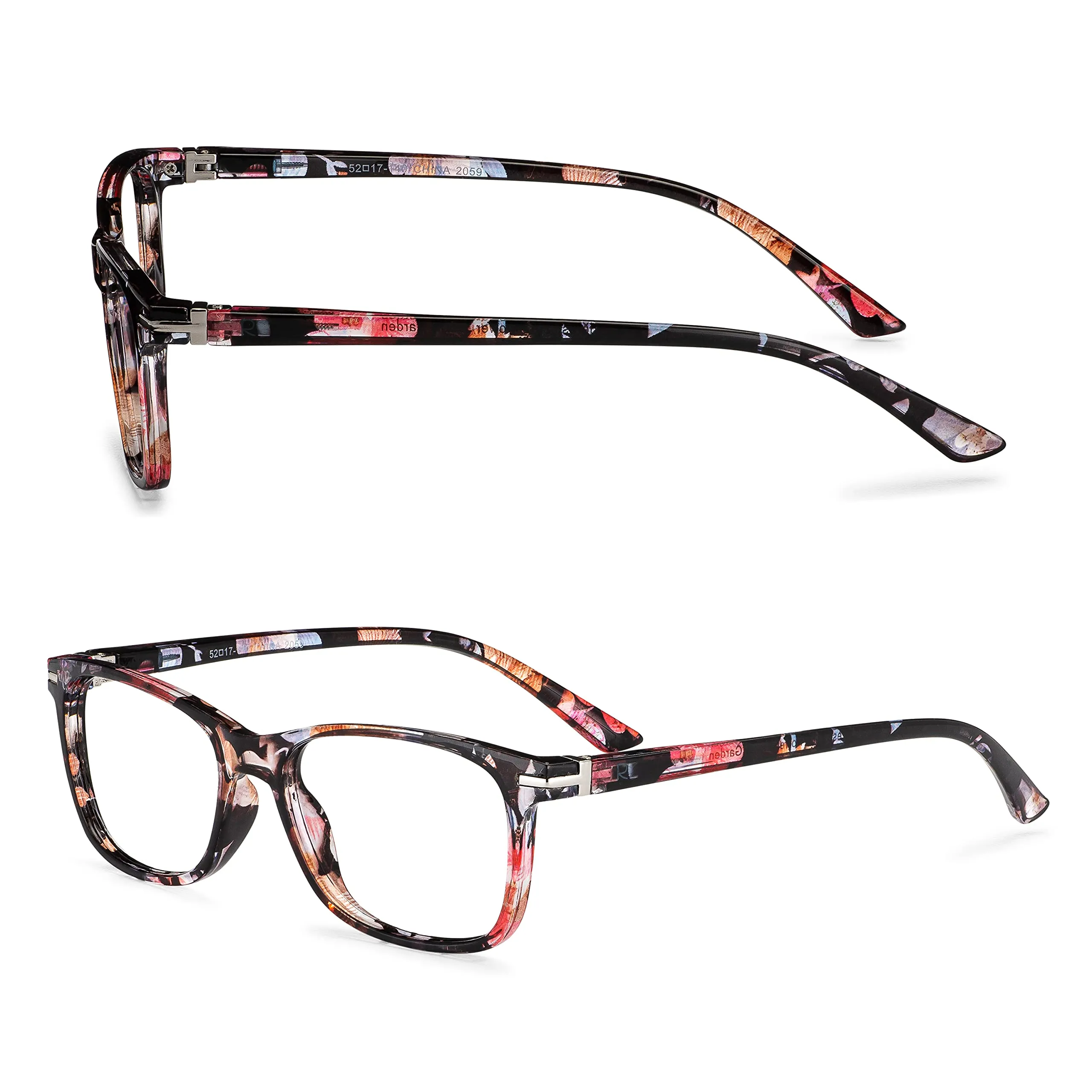 Blue-Light-Blocking-Reading-Glasses-Floral-1-50-Magnification-Computer-Glasses