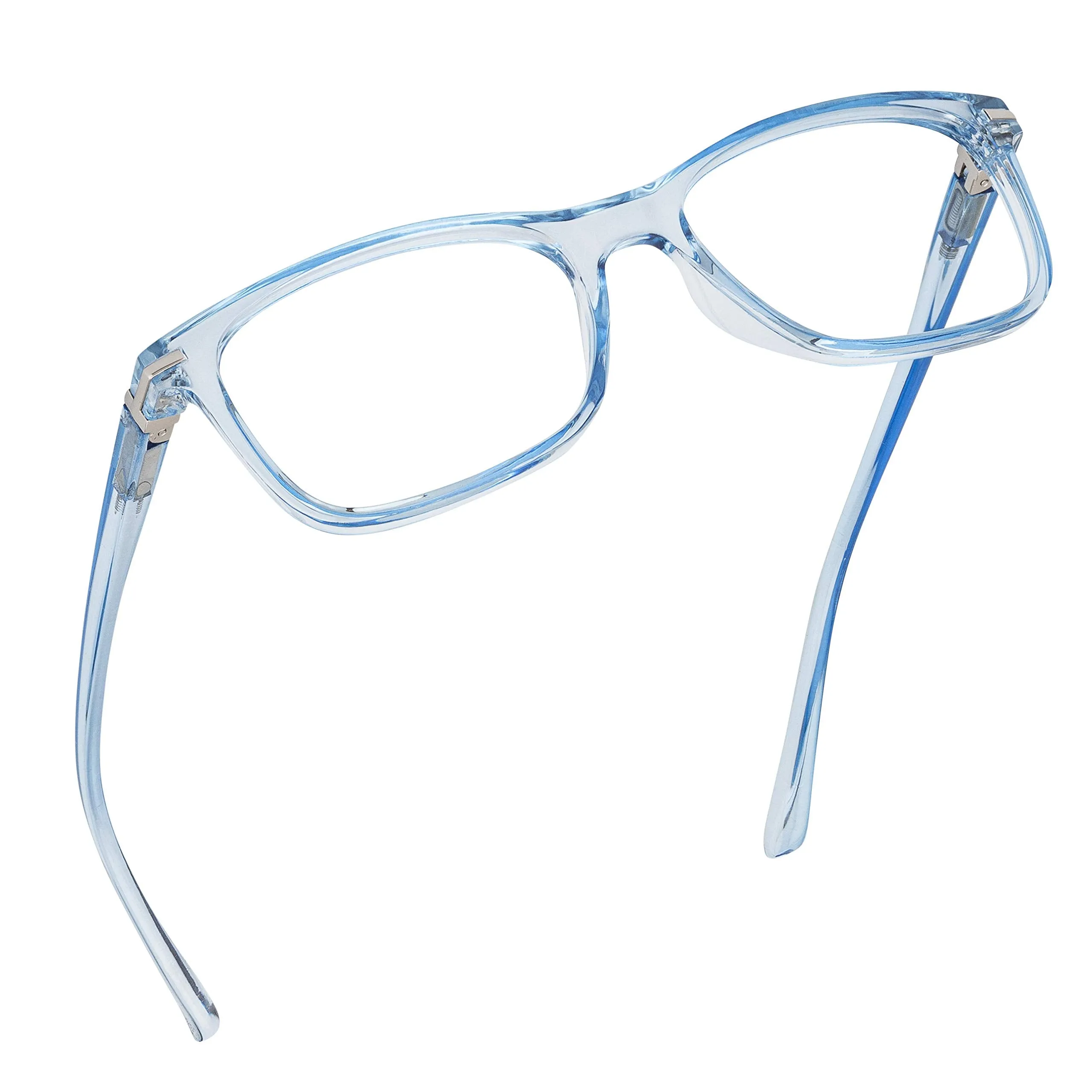 Blue-Light-Blocking-Reading-Glasses-Light-Blue-Zero-Magnification-Computer-Glasses