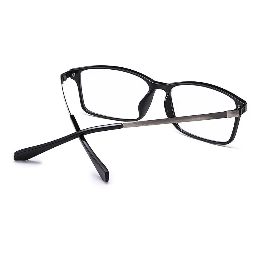 Brightzone Full Rim Men's Reading Glasses Square Alloy 109