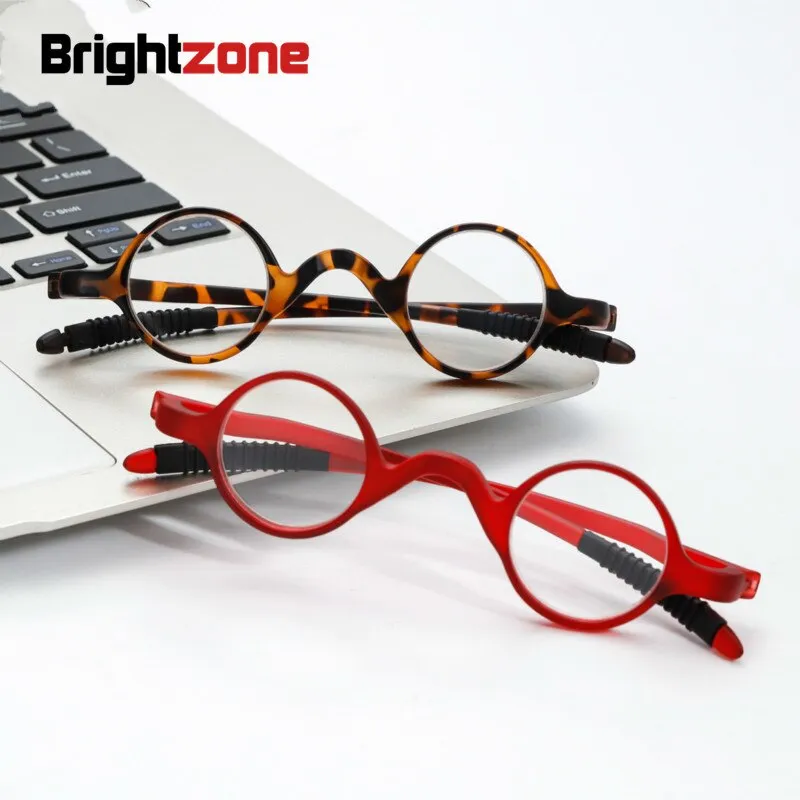 Brightzone Unisex Full Rim Round Tr 90 Reading Glasses 4017