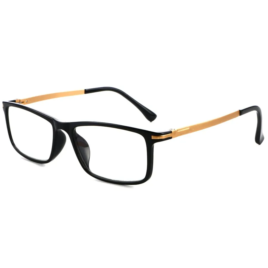 Brightzone Unisex Full Rim Square Acetate Alloy Reading Glasses 4568