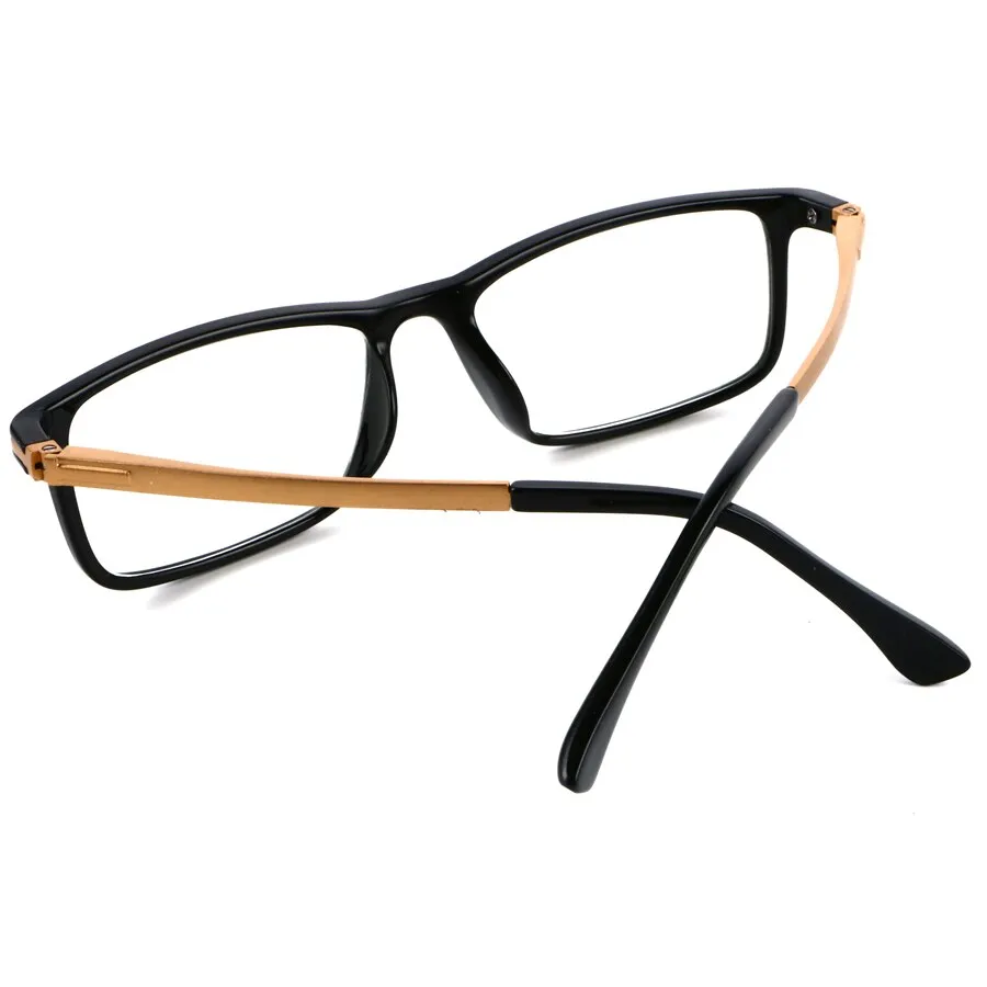 Brightzone Unisex Full Rim Square Acetate Alloy Reading Glasses 4568