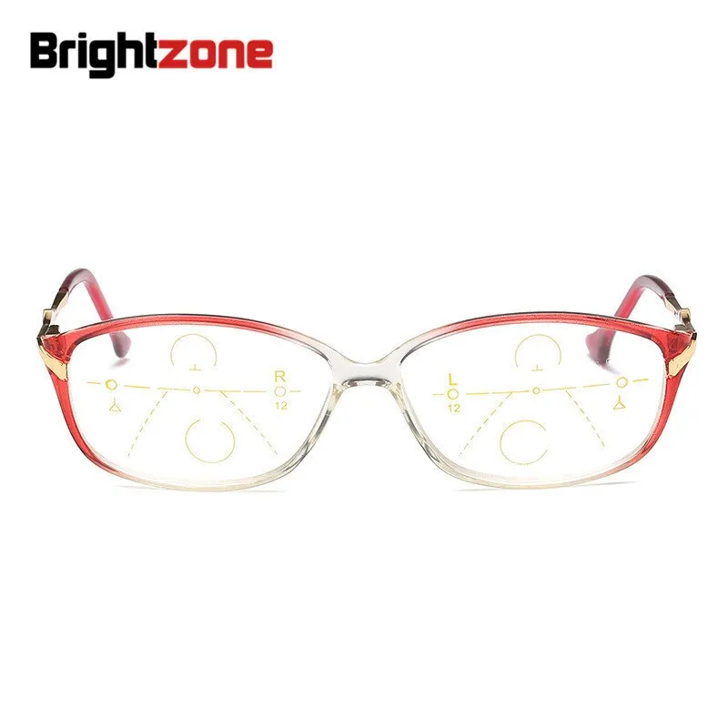 Brightzone Unisex Full Rim Square Tr 90 Titanium Reading Glasses 6689