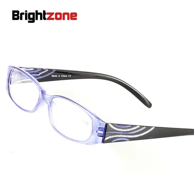 Brightzone Women's Full Rim Rectangle Acetate Reading Glasses 8254