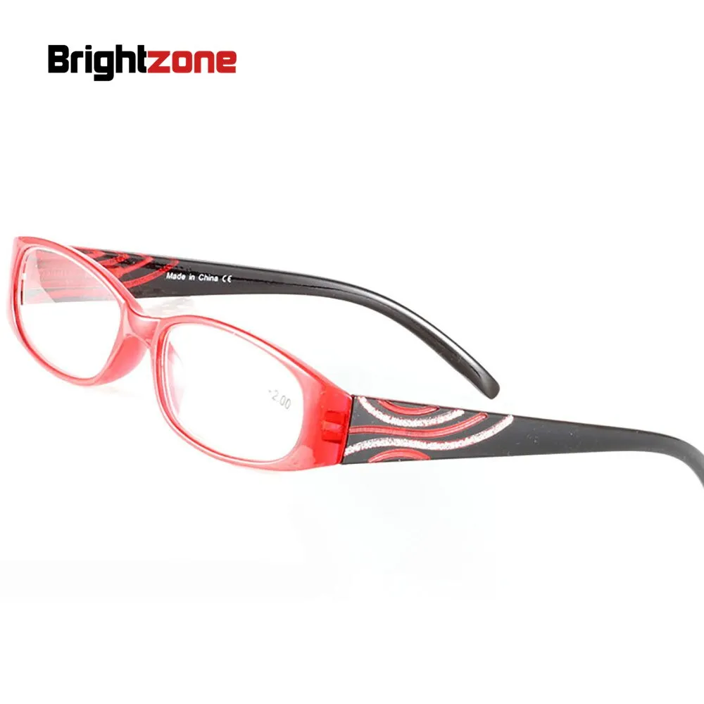 Brightzone Women's Full Rim Rectangle Acetate Reading Glasses 8254