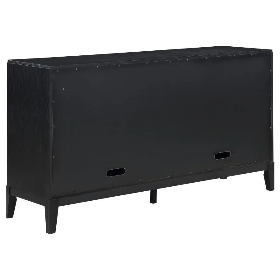 Brookmead 2-Drawer Sideboard Buffet With Storage Cabinet Black