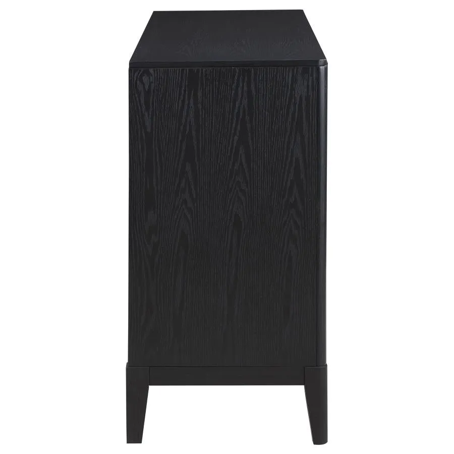 Brookmead 2-Drawer Sideboard Buffet With Storage Cabinet Black