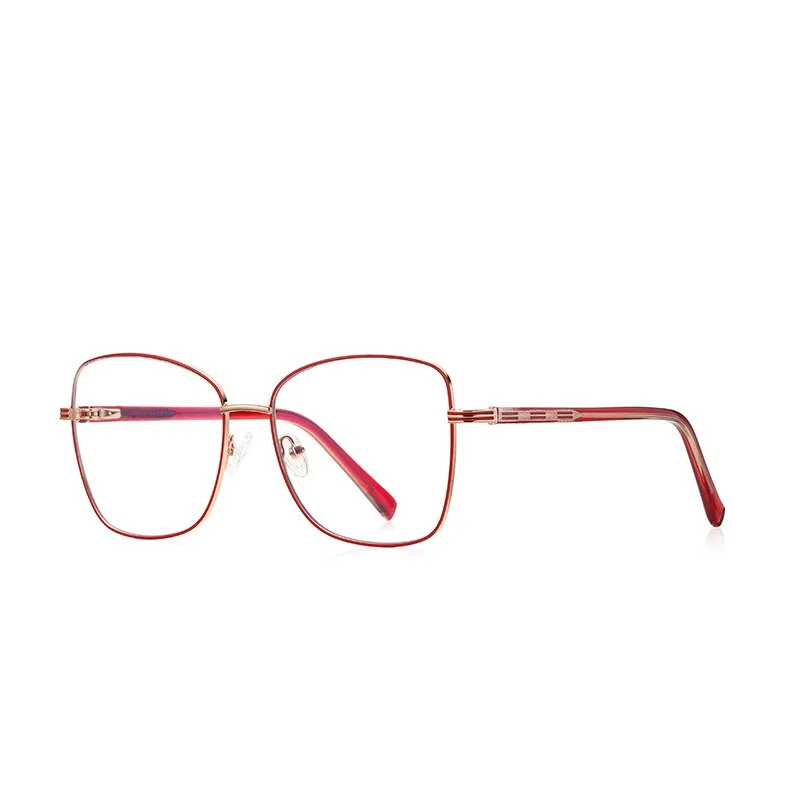 CCspace Unisex Full Rim Square Alloy Eyeglasses 55529