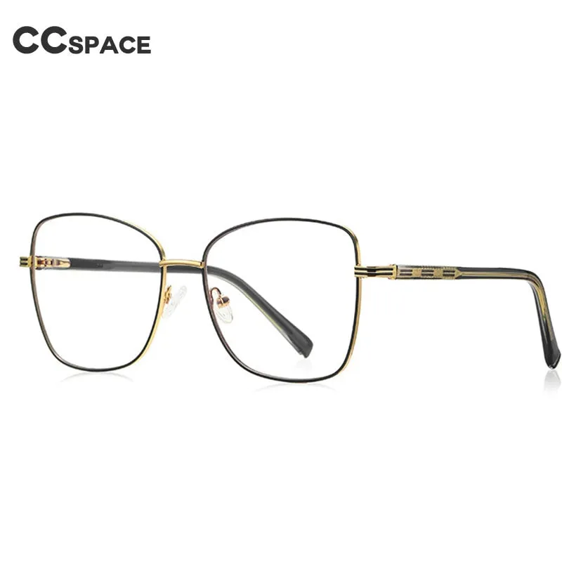 CCspace Unisex Full Rim Square Alloy Eyeglasses 55529