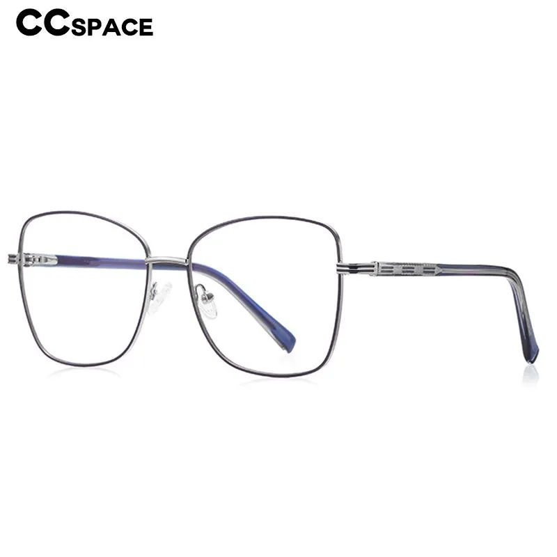 CCspace Unisex Full Rim Square Alloy Eyeglasses 55529