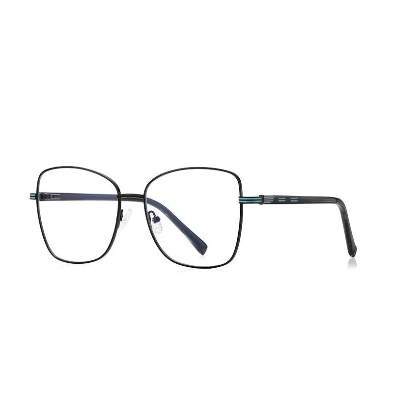 CCspace Unisex Full Rim Square Alloy Eyeglasses 55529