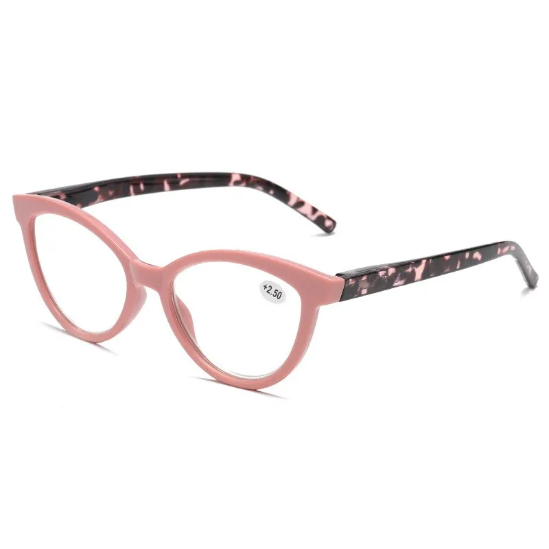 CCspace Women's Full Rim Large Cat Eye Acetate Hyperopic Reading Glasses 55809