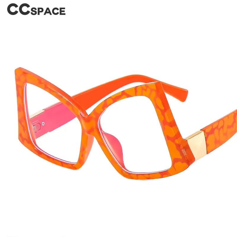 CCspace Women's Full Rim Oversized Square Cat Eye Acetate Eyeglasses 55385