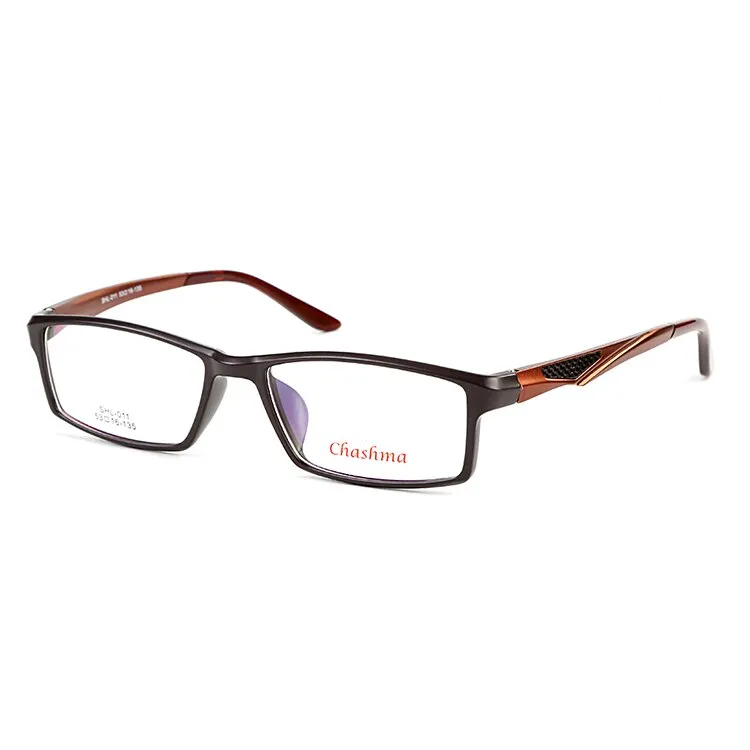 Chashma Ottica Men's Full Rim Square Tr 90 Aluminum Magnesium Sport Eyeglasses 011