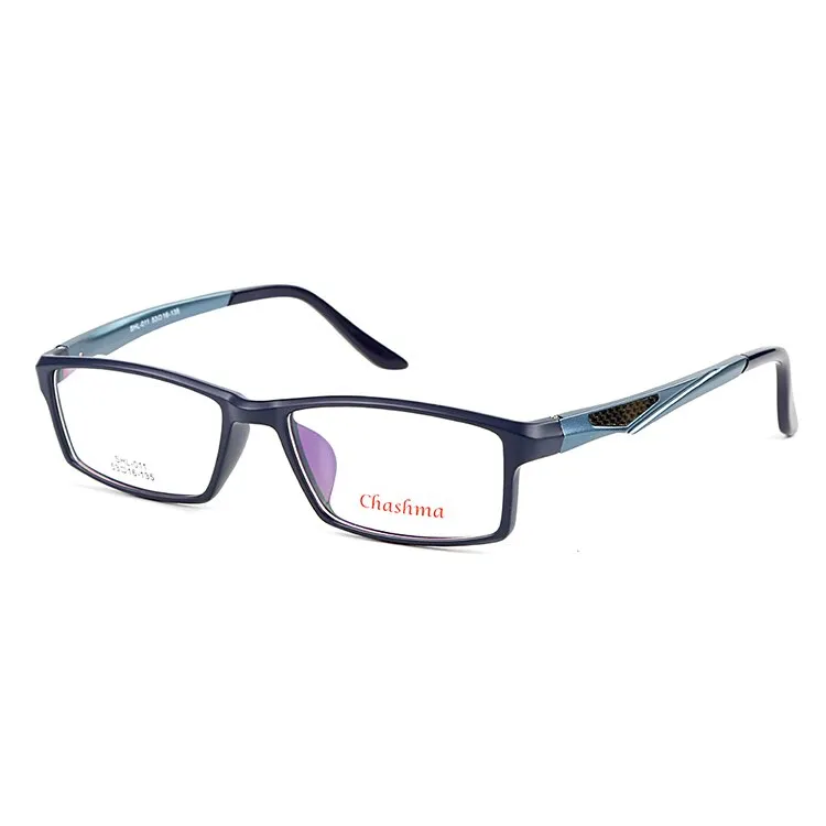 Chashma Ottica Men's Full Rim Square Tr 90 Aluminum Magnesium Sport Eyeglasses 011