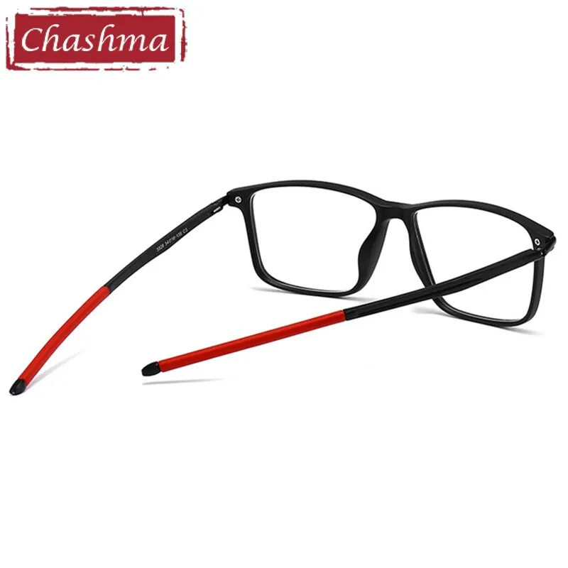 Chashma Ottica Men's Full Rim Square Tr 90 Aluminum Magnesium Sport Eyeglasses