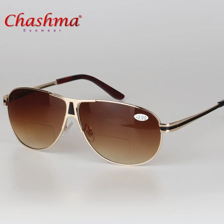 Chashma Unisex Full Rim Oval Alloy Reading Glasses Sunglasses 0037