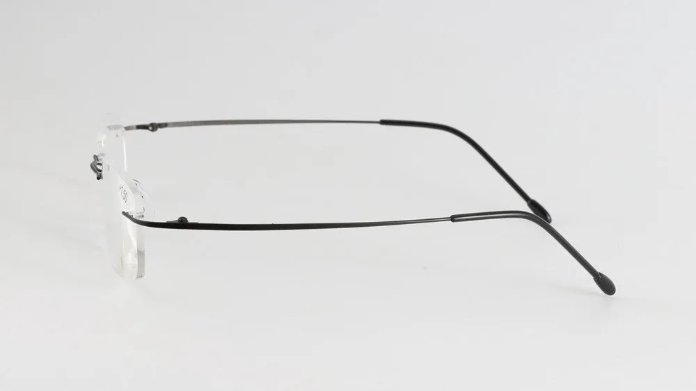 Chashma Unisex Rimless Titanium Alloy Reading Glasses 0020