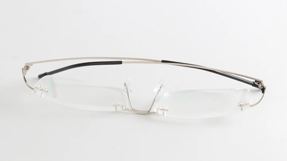 Chashma Unisex Rimless Titanium Alloy Reading Glasses 0020