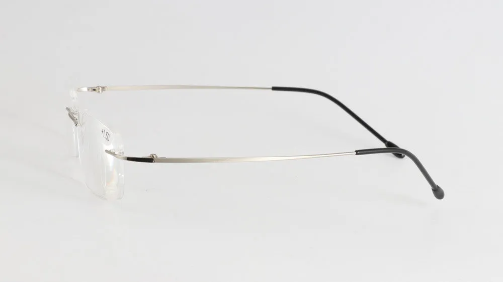 Chashma Unisex Rimless Titanium Alloy Reading Glasses 0020