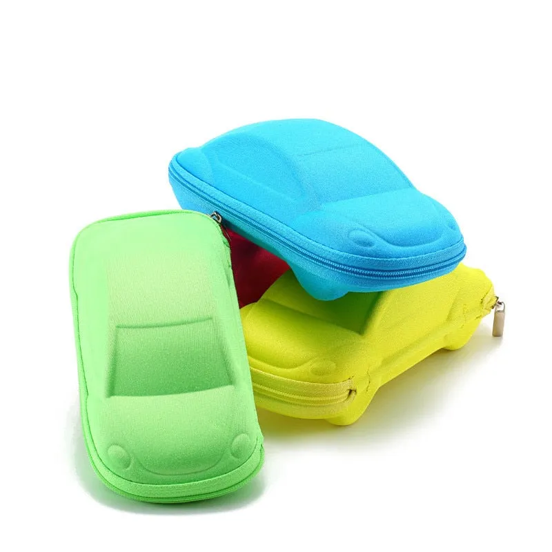 Children Car Shaped Glasses Case Cute Strage Bag Box Cases Kids Sunglasses Cases Automobile Styling Box