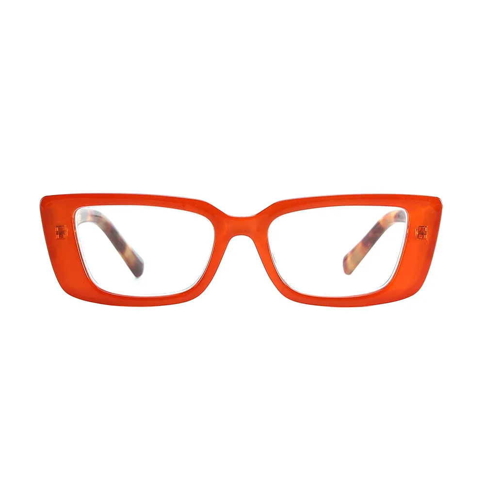 CORY | Orange | Amber Tortoise | Blue Light