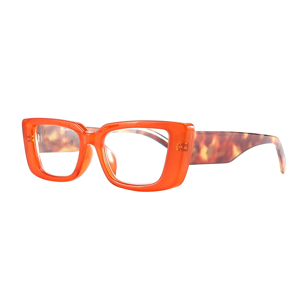 CORY | Orange | Amber Tortoise | Blue Light