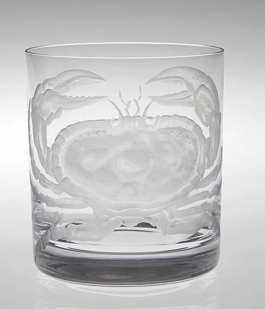 Crab & Lobster Bohemian Crystal Barware