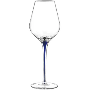 Crystal Clear Tempest Cobalt Stemmed Wine Glasses, Set of 4, 16 Ounce