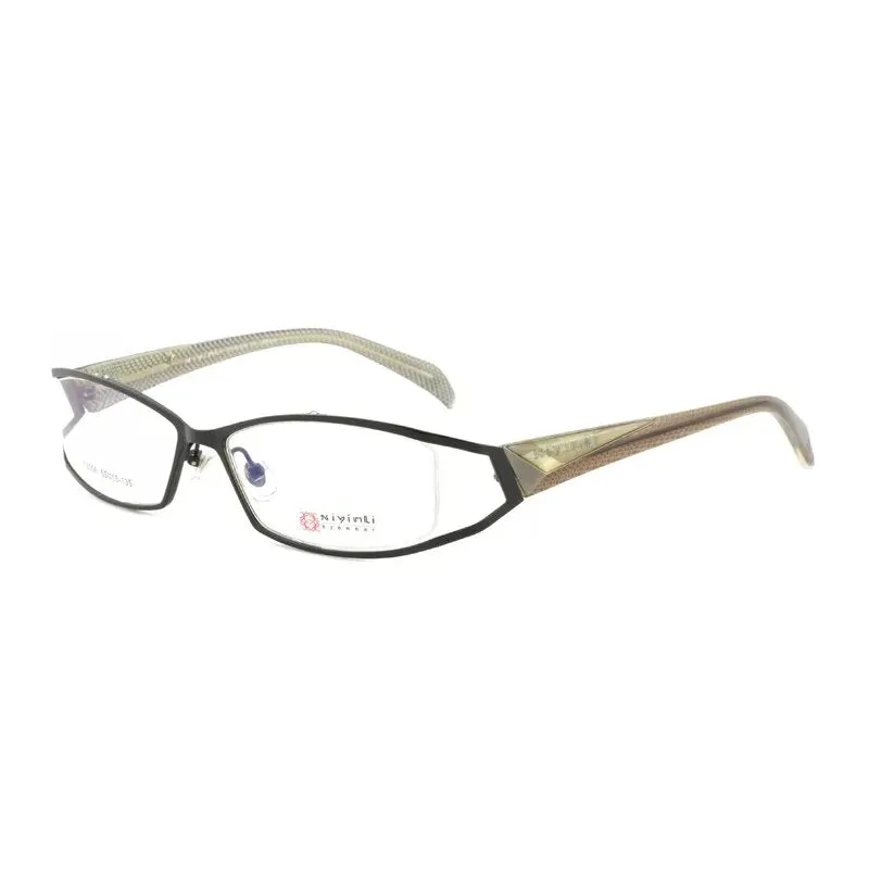 Cubjoue Unisex Full Rim Rectangle Alloy Myopic Reading Glasses 13006