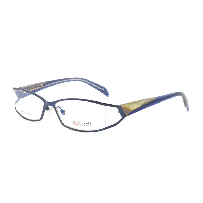 Cubjoue Unisex Full Rim Rectangle Alloy Myopic Reading Glasses 13006