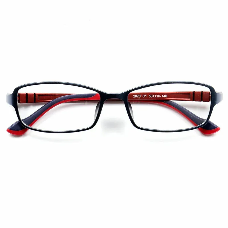 Cubojue Unisex Full Rim Square Plastic Reading Glasses 2070