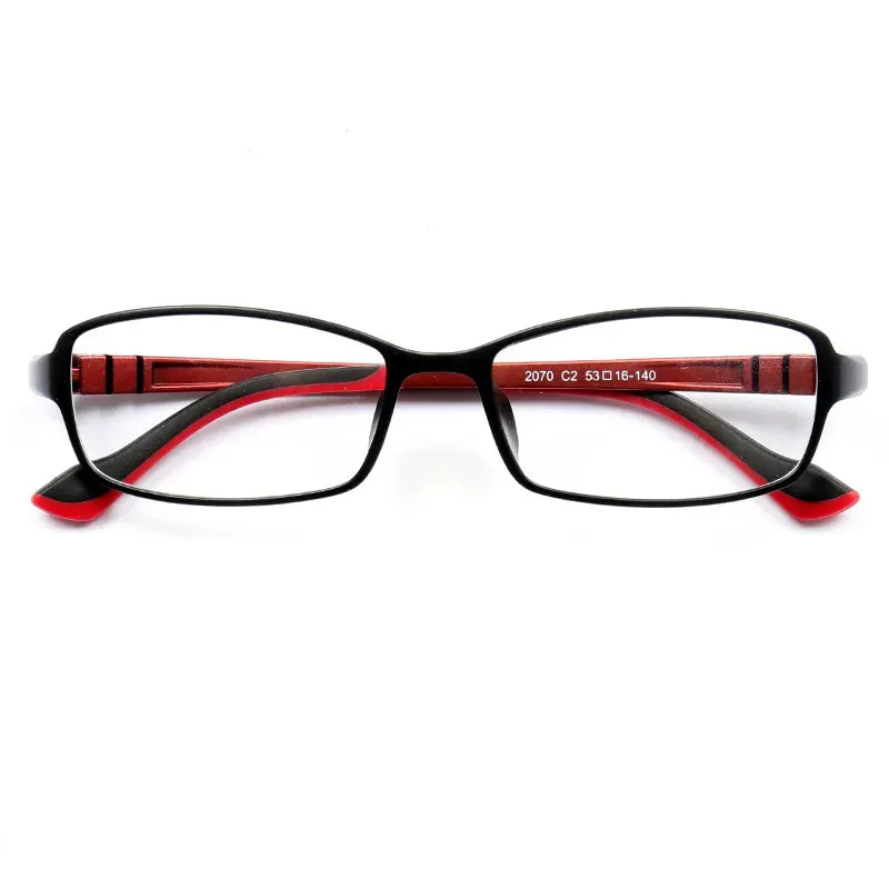 Cubojue Unisex Full Rim Square Plastic Reading Glasses 2070