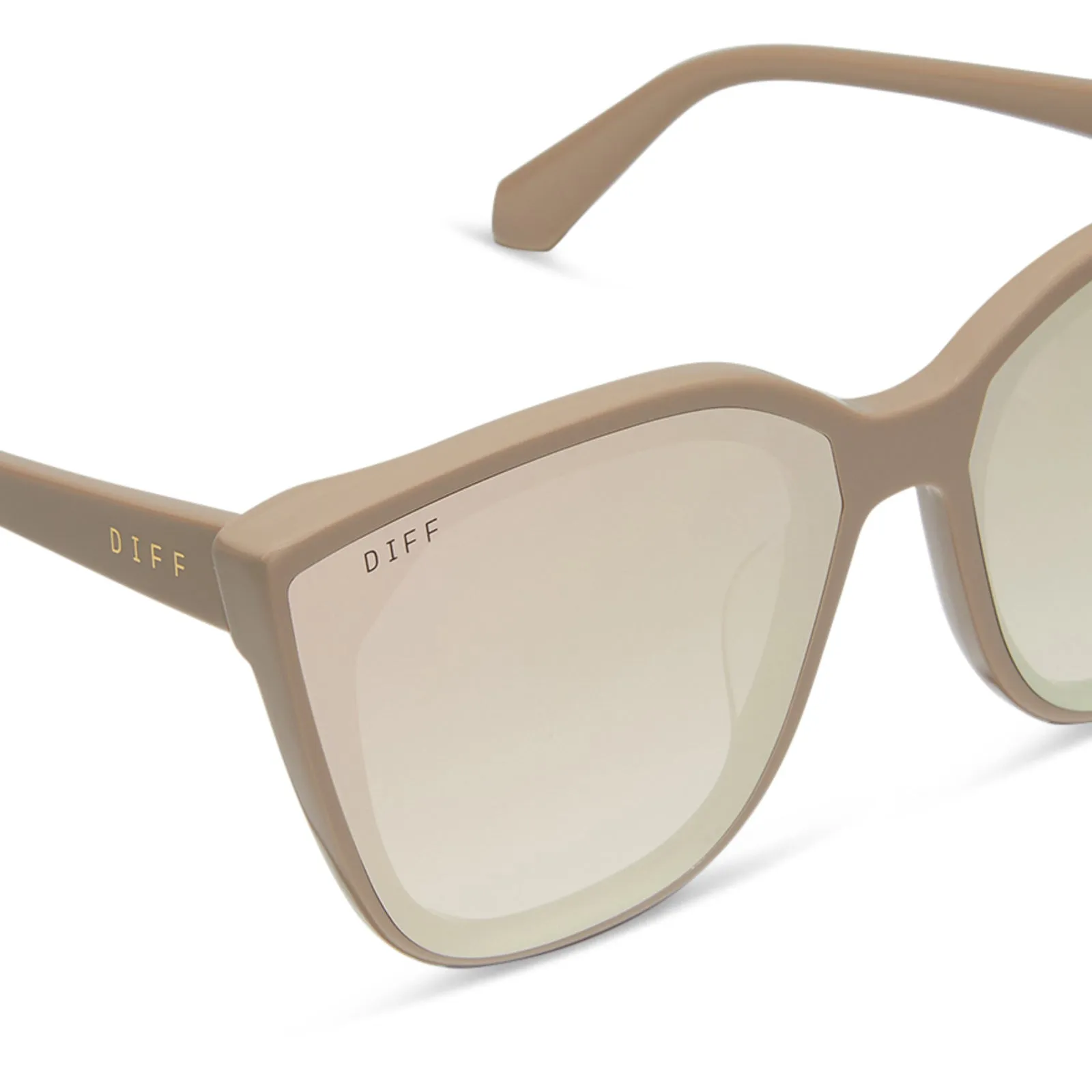 DIFF Gjelina Sunglasses - Almond   Taupe Mirror